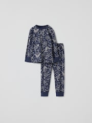 Polarn O. Pyret Blue Dinosaurs Pyjamas - Image 1 of 3