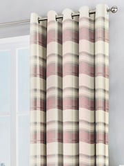 Cortinas com ilhós Fusion Balmoral Check 100% algodão - Imagem 2 de 3