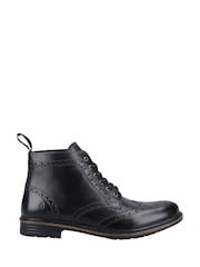 Hush Puppies Joshua Brogue Black Boots - Image 1 of 4