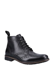 Hush Puppies Joshua Brogue Black Boots - Image 2 of 4