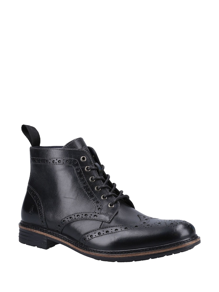 Hush Puppies Joshua Brogue Black Boots - Image 2 of 4