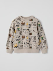 Polarn O. Pyret Farm vehicles Sweatshirt - Attēls 1 no 2