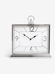 Silver Chrome Mantel Clock - Image 2 of 4
