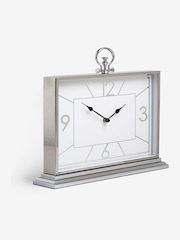 Silver Chrome Mantel Clock - Image 3 of 4