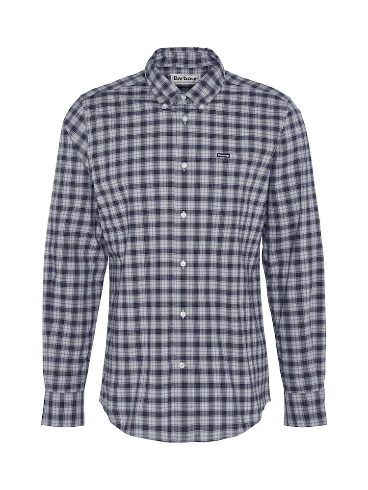 Barbour® Blue Lomand Tartan Check Shirt - Image 6 of 6