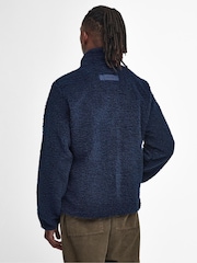 Barbour® Navy Moor Berber Fleece Jacket - Image 3 of 7