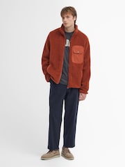 Barbour® Orange Moor Berber Fleece Jacket - Image 2 of 7