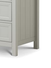Julian Bowen Dove Grey Maine 5 Drawer Tall Chest of Drawers - Image 4 of 4
