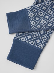 Polarn O. Pyret Blue Long Johns Merino Jacquard Thermal - Image 2 of 2