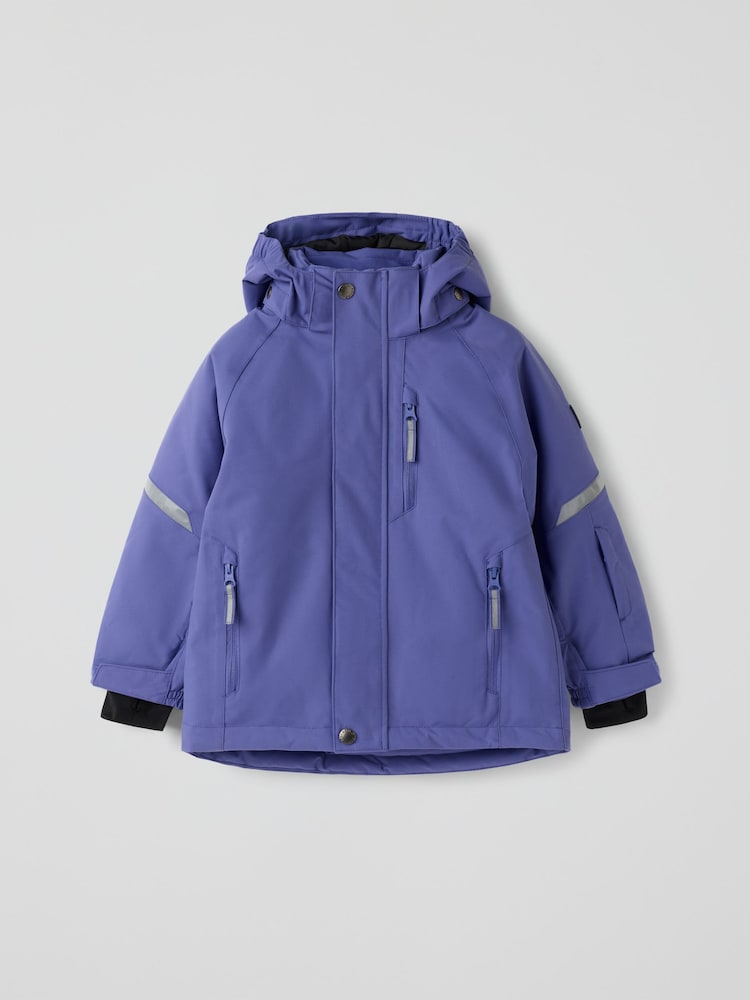 Polarn O. Pyret Purple Waterproof Padded Snowy Jacket - Image 1 of 5 Polarn O. Pyret Purple Waterproof Padded Snowy Jacket - Image 1 of 5