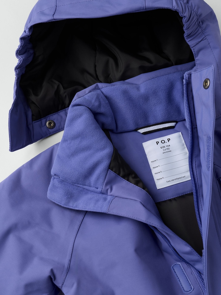 Polarn O. Pyret Purple Waterproof Padded Snowy Jacket - Image 5 of 5 Polarn O. Pyret Purple Waterproof Padded Snowy Jacket - Image 5 of 5