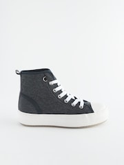 Black Forever Comfort® Chunky High Top Baseball Trainers - Image 4 of 7