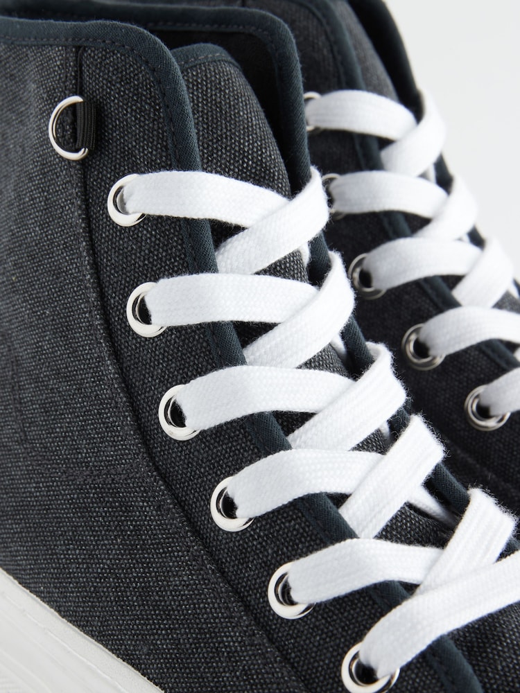 Black Forever Comfort® Chunky High Top Baseball Trainers - Image 7 of 7