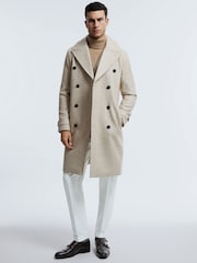 Reiss Hardwick Italian Wool Blend Double Breasted Coat - Image 1 of 9