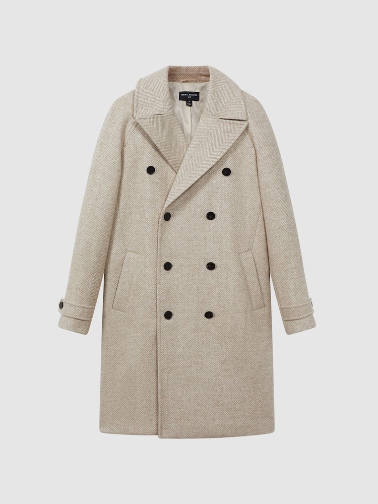 Reiss Hardwick Italian Wool Blend Double Breasted Coat - Image 2 of 9