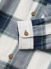Polarn O. Pyret White Long-Sleeved Check Shirt - Image 3 of 3