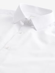 Белый - Обычный крой - Easy Care Short Sleeve Smart Shirts 3 Pack - Изображение 3 из 4