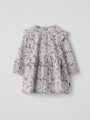 Polarn O. Pyret White Floral Baby Dress - Image 1 of 2