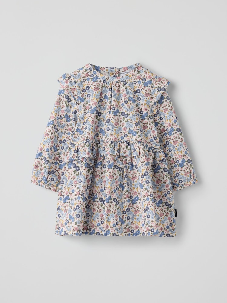 Polarn O. Pyret White Floral Baby Dress - Image 1 of 2 Polarn O. Pyret White Floral Baby Dress - Image 1 of 2