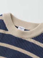 Polarn O. Pyret Blue Knitted Jumper - Image 2 of 3