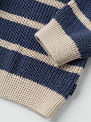 Polarn O. Pyret Blue Knitted Jumper - Image 3 of 3