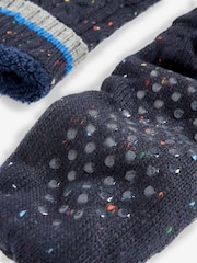 Navy Blue Colour Pop Slippers Socks Boots - Image 3 of 3