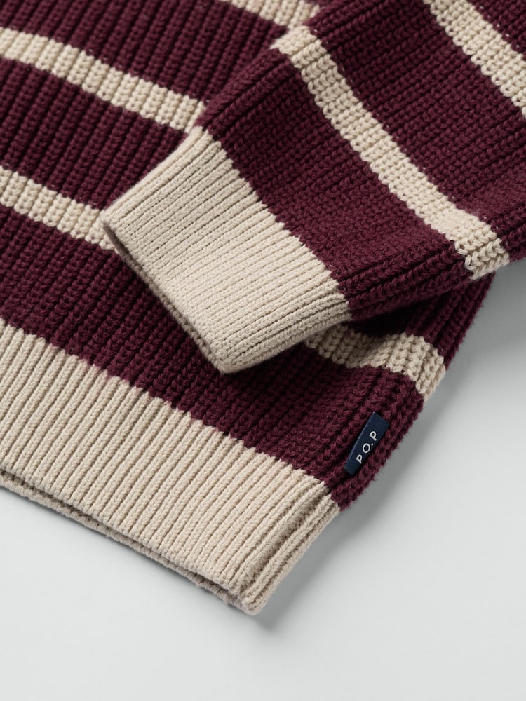 Polarn O. Pyret Red Knitted Jumper - Image 3 of 3