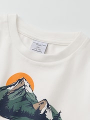 Polarn O. Pyret White Long Sleeve Printad T-Shirt - Image 2 of 2