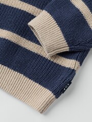 Polarn O. Pyret Blue Knitted Jumper - Image 3 of 3