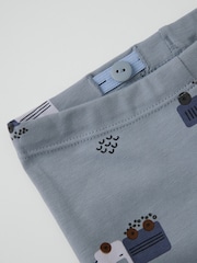 Polarn O. Pyret Blue Top And Leggings Set - Image 3 of 3