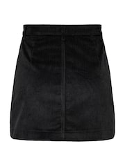 ONLY Black Corudroy Button Through Short Skirt - Image 5 of 5