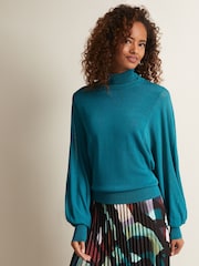 Phase Eight Blue Loletta Drama Top - Image 1 of 1