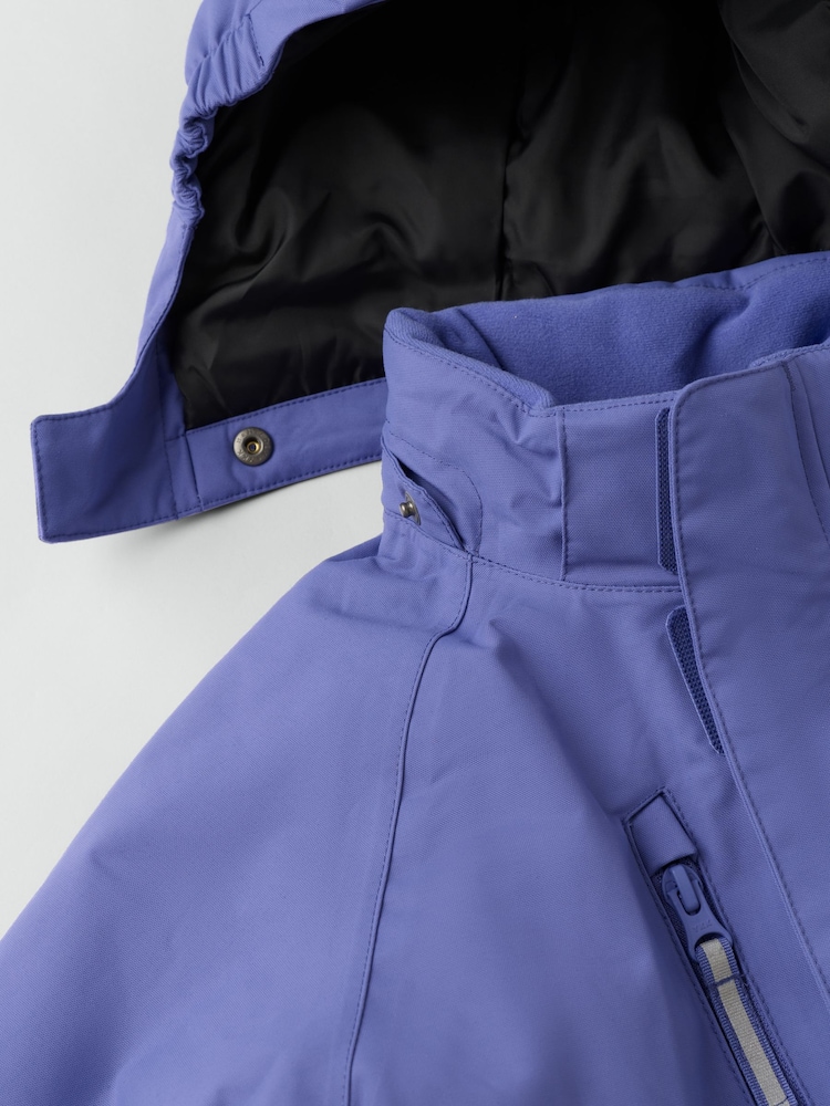 Polarn O. Pyret Blue Waterproof Padded Overall Snowy Puddlesuit - Image 5 of 5 Polarn O. Pyret Blue Waterproof Padded Overall Snowy Puddlesuit - Image 5 of 5