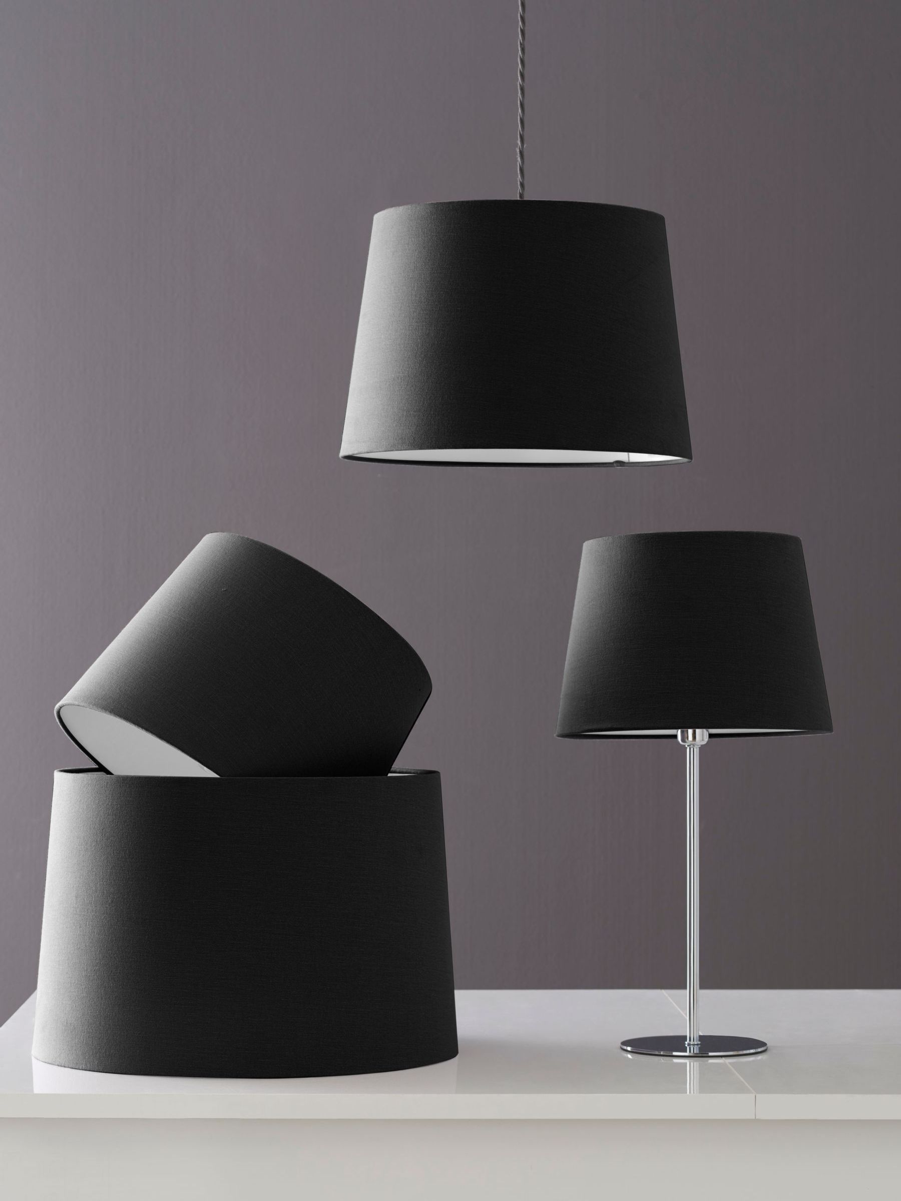 Buy Charcoal Grey Lamp Shade Ceiling Light from the Next UK online shop