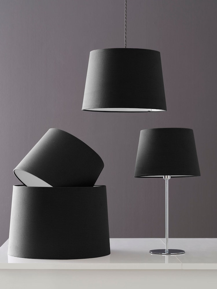 Charcoal Grey Lamp Shade Ceiling Light - Image 1 of 4