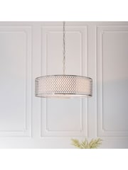 Gallery Home Silver Pendant Keela Ceiling Light - Image 1 of 8