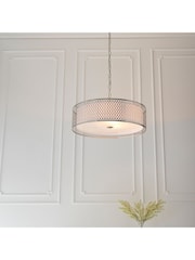 Gallery Home Silver Pendant Keela Ceiling Light - Image 2 of 8