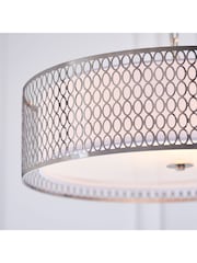 Gallery Home Silver Pendant Keela Ceiling Light - Image 4 of 8