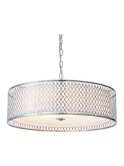 Gallery Home Silver Pendant Keela Ceiling Light - Image 7 of 8