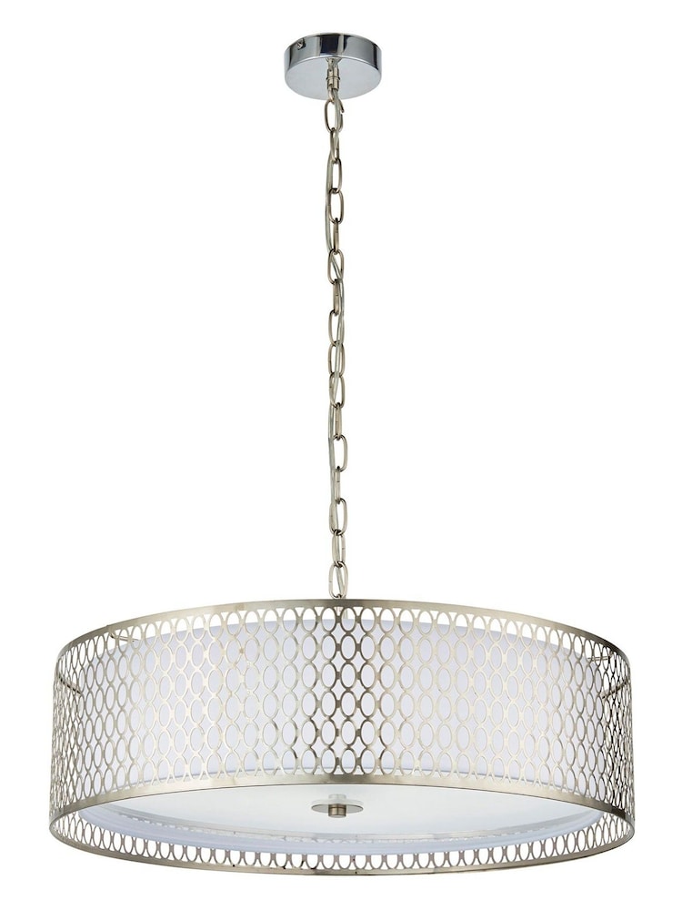 Gallery Home Silver Pendant Keela Ceiling Light - Image 8 of 8