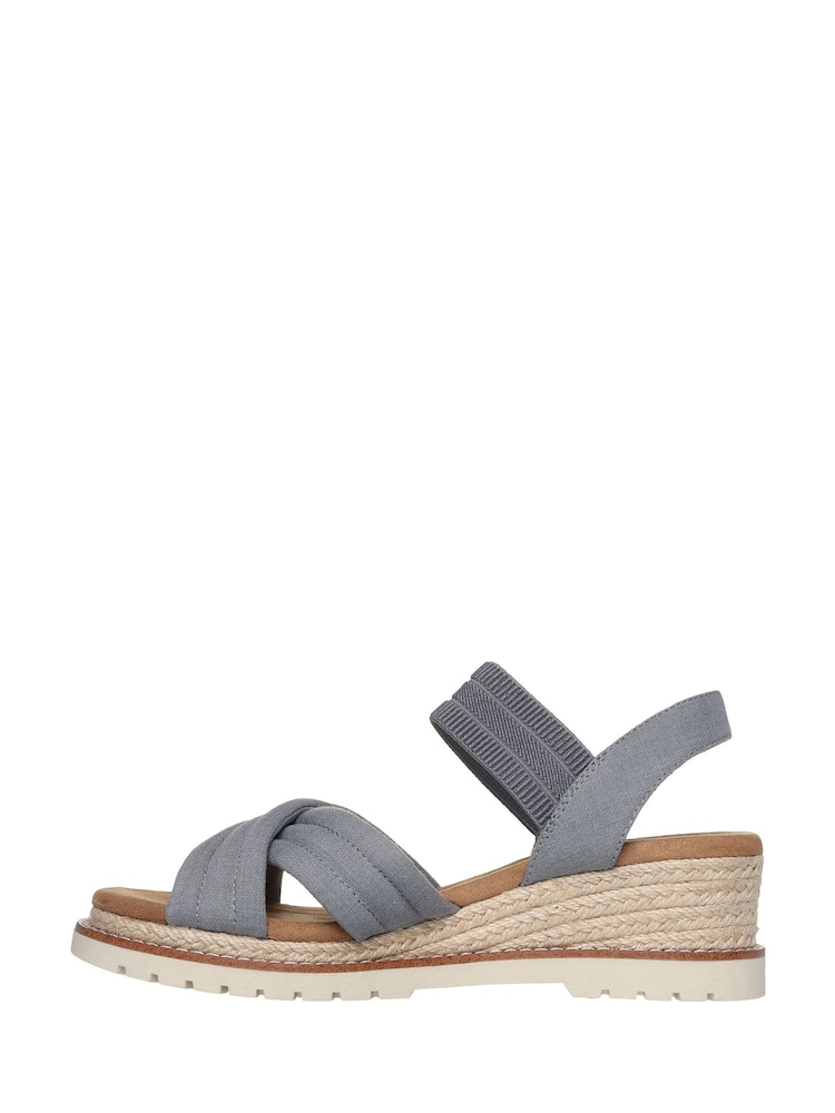 Skechers Brown Grey Bobs Desert Chill Sweet Crossing Sandals - Image 2 of 5