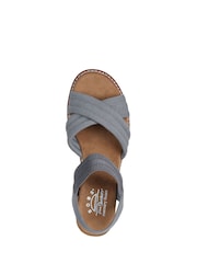 Skechers Brown Grey Bobs Desert Chill Sweet Crossing Sandals - Image 4 of 5
