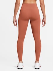 Nike Orange Dri-FIT One High Waisted Leggings - Image 2 of 3