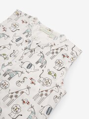 JoJo Maman Bébé White Safari Print 1 Tog Toddler Sheet Sleeping Bag - Image 2 of 2