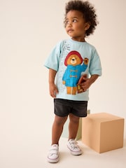 Blue 100% Cotton Paddington Bear Short Sleeve T-Shirt (3mths-8yrs) - Image 1 of 8