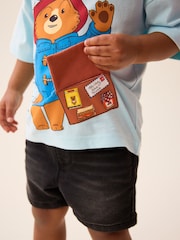 Blue 100% Cotton Paddington Bear Short Sleeve T-Shirt (3mths-8yrs) - Image 4 of 8