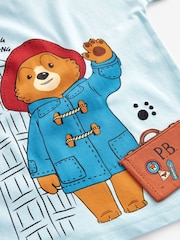Blue 100% Cotton Paddington Bear Short Sleeve T-Shirt (3mths-8yrs) - Image 7 of 8