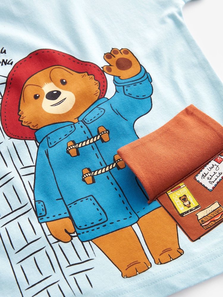 Blue 100% Cotton Paddington Bear Short Sleeve T-Shirt (3mths-8yrs) - Image 8 of 8