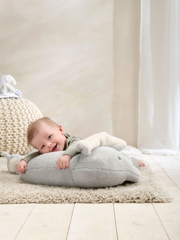 Mamas & Papas Grey Tummy Time Snugglerug - Image 2 of 6