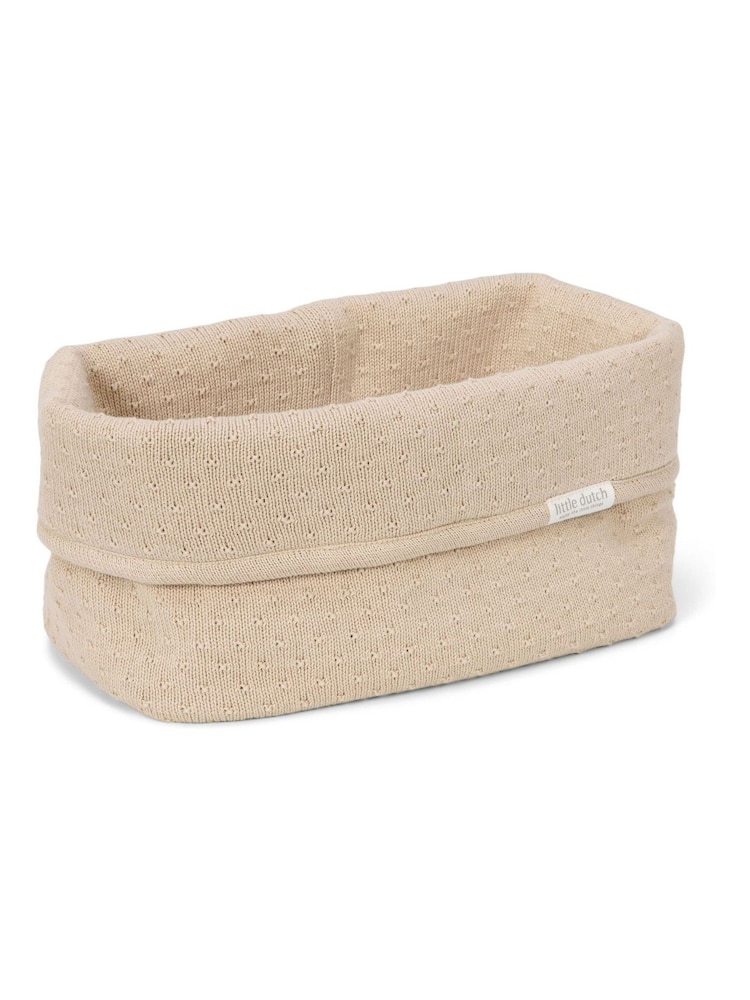 Little Dutch Pure Soft Beige Large Storage Basket - Image 1 of 3